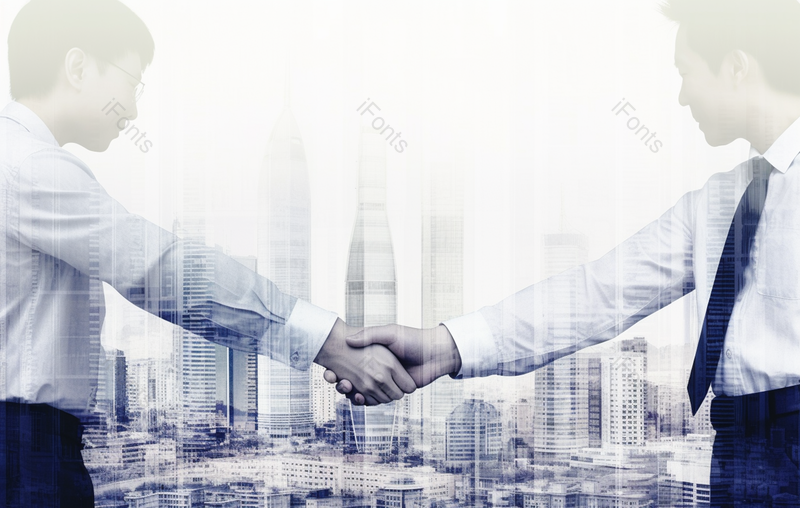 两个白衬衫握手金融贸易商务房产科技领导业务员公司企业建筑合作背景,高清,摄影图,摄影图片,图片大全,摄影图免费下载